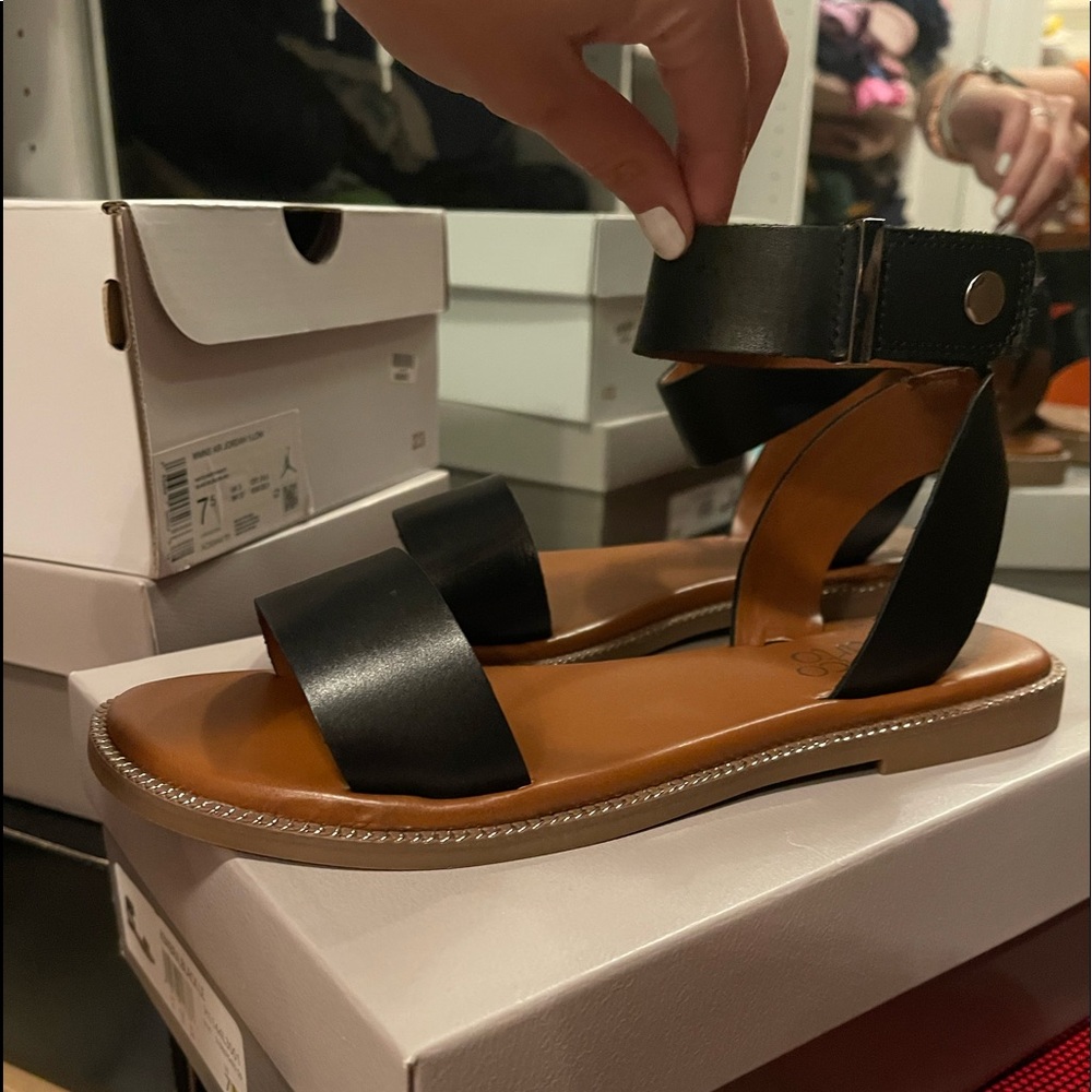 Franco Sarto Black Sandals